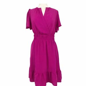 Monteau Pink Midi Dress